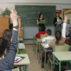 Alumnos en una de las clases del colegio público Quevedo, en una imagen de archivo