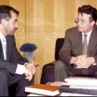 José Miguel Palazuelo y Ángel Rodríguez Castedo se reunieron en la sede del Imserso