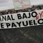 Los regantes de Payuelos se manifestaron en noviembre para pedir el canal Bajo