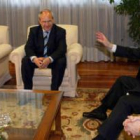 El presidente de Asturias, Montilla, ex ministro de Industria, Herrera y el presidente de REE en el