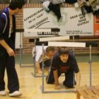 Un momento de la jornada de ayer celebrada en el pabellón de deportes de Astorga