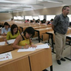 Estudiantes en un aula del Campus del Bierzo de la ULE.