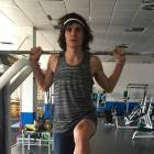 Aláiz en un entrenamiento en el Centro de Alto Rendimiento de León.