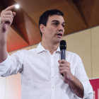 Pedro Sánchez participó ayer en un acto en Málaga. JORGE ZAPATA