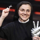 La hermana Cristina Scuccia, tras ganar 'La voz' en Italia.
