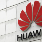 Logo de la empresa Huawei.