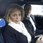 María José Alcón y Alfonso Grau, a su llegada a prestar declaración como imputada por el 'caso Taula'.