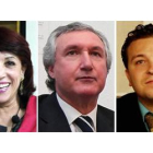 Victorina Alonso, Jacinto Bardal y Pablo González.