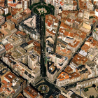Vista aérea del centro de León