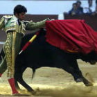 Cayetano realizó una larga faena a Nobel, noble y codicioso, que no se cansó de embestir a la muleta