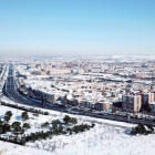 Vista de la carretera de Toledo a su paso por la localidad madrileña de Getafe. PEDRO MARTÍN ORTIZ