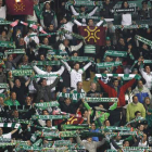 La afición del Real Racing Club de Santander se desplazará en masa a León para apoyar el domingo a su equipo en el Reino. A. LOSA