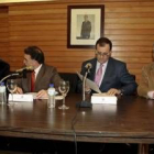 Francisco Fernández, Miguel Alejo, Alejandro Inurrieta y Francisco Álvarez, en la reunión de ayer