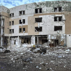 Imagen de la ciudad de Zaporizhzhia tras los combates. ZAPORIZHZHIA CITY COUNCIL HANDOU