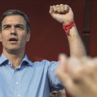 Pedro Sánchez, durante un mitin celebrado el miércoles en Sabadell.