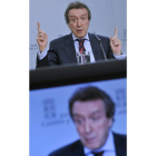 De Santiago-Juárez, ayer, en la rueda de prensa.