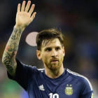 Leo Messi, tras un partido de la Copa América Centenario con Argentina.