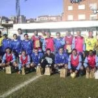 Los veteranos del Astorga disputaron un encuentro amistoso con León Acoge