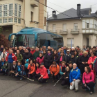 Participantes en la marcha por el Camino de Invierno. DL