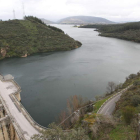 Imagen panorámica del embalse de Bárcena en el municipio de Ponferrada.