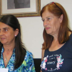 Las concejalas Mª Cruz de Miguel y Trinidad Núñez. M. M.
