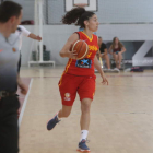 La selección sufrió ante la férrea defensa rival. ANA F. BARREDO