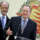 Jean Pierre Laurent, presidente de Renault España, junto al alcalde de Valladolid, León de la Riva.