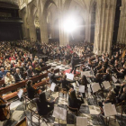 Orquesta de Universidad de Oviedo durante un concierto en la Catedral de la capital. DL