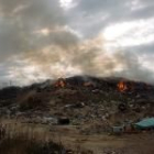 En la imagen de archivo, el último incendio desatado en el vertedero