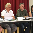 Fernández, Rodríguez, Vega y Abad, ayer en el aula. UNED