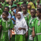 Unas estudiantes de un instituto femenino musulmán en Ijebu Ode, Nigeria. HANNIBAL HANSCKE