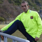 Sergio, en una de sus últimas sesiones de entrenamiento de cara a su reto de batir el récord.