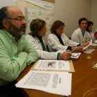 La junta de personal del Área de Salud del Bierzo en una de sus últimas comparecencias ante los medi