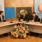 El delegado del Diario de León moderó ayer el debate de Antonio Canedo, Moreno y Eduardo Fernández