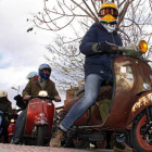 Las scooter, símbolo 'mod' recorren estos días la ciudad
