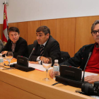 Jesús Vicente Hernández, de la Fundación Mapfre, Folgueral, Carlos García, de la APTB, y José Manuel Valcarce.