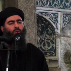Abú Bakr Al Baghdadi, durante una de sus pocas intervenciones públicas.