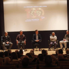 Participantes en la charla del Centenario de la RFCyLF. DE LA MATA