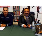 Pedro García y Enrique Ortego, durante la presentación del libro. MARCIANO