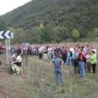 Familliares y compañeros moteros de Lorenzo le rindieron un homenaje