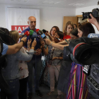 Jose Antonio Diez, ayer, en el Ayuntamiento de León.