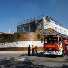 Estado en el que quedó el edificio en Marbella. ANTONIO PAZ