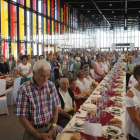 Un momento de la misa que abrió los actos del Día de los Abuelos celebrados ayer en el Palacio de Exposiciones de León. JESÚS F. SALVADORES