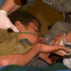 Imagen de uno de los soldados israelíes heridos