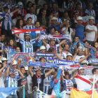 Sin mucha afición foránea, El Toralín registró su última mejor entrada en la visita del Tenerife.