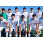 Formación del equipo de la Cultural y Deportiva Leonesa A que marcha en la sexta posición de la 1.ª División Regional Cadete. CYDL.