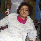 Sahar Gul, cuando llegó al hospital.