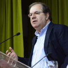 Herrera, ayer, en su intervención en los cursos.