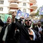 Miembros de Los Hermanos Musulmanes se manifiestan en El Cairo