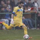 Romero debutó ante el Celta B con la elástica maragata.